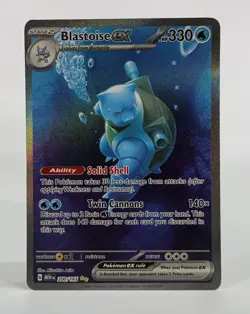 2023 Pokemon TCG Blastoise ex 200/165 Scarlet & Violet: 151 SIR Holo NM+ - Image 1