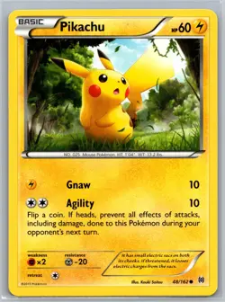 Pikachu 48/162 C BREAKthrough NM Pokemon - Image 1