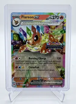 Pokemon Flareon ex 014/131 SV: Prismatic Evolutions Holo Stamped Promo - NM - Image 1