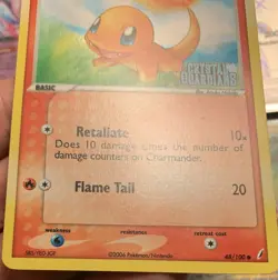 Pokemon TCG Charmander Reverse Holo 2006 EX Crystal Guardians 48/100 NM - Image 4