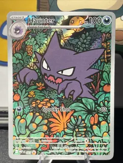 Pokemon TCG Haunter 027 Me: Mega Evolution Black Star Promo Holo - Image 1