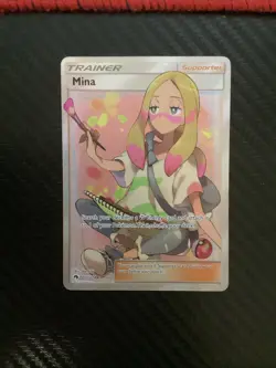 Mina (Full Art) 211/214 Sm-Lost Thunder Holo LP Pokemon - Image 1