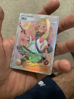 Mina (Full Art) 211/214 Sm-Lost Thunder Holo LP Pokemon - Image 3