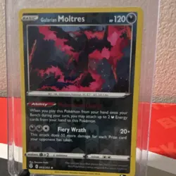 Pokemon TCG Galarian Moltres 093/203 SWSH07 Evolving Skies Reverse Holo 2021 - Image 1