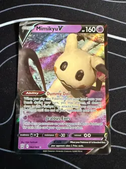 Mimikyu V 062/163 Holo V Rare Battle Styles Pokemon Holo Near Mint - Image 1