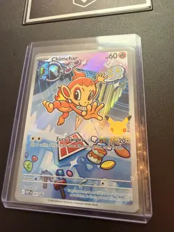 First Partner Illustration Chimchar Promo Full Art Holo 041 Pokemon TCG - Image 1