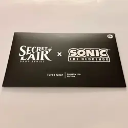 SLD Sonic The Hedgehog - Chasing Adventure + Turbo Gear (Rainbow Foil) - Image 2