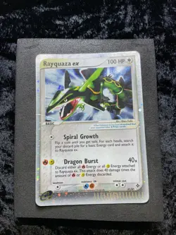 Pokemon TCG - Rayquaza ex 97/97 - EX Dragon 2003 - HP Damaged - Image 1