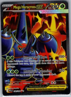 Mega Heracross ex - 108/094 ME02: Phantasmal Flames - Pokemon Card - NM - Image 1