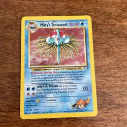 Pokemon TCG Misty's Tentacruel Gym Challenge 10/132 Unlimited Holo Rare - Image 1