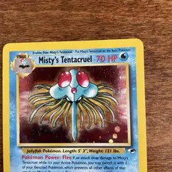 Pokemon TCG Misty's Tentacruel Gym Challenge 10/132 Unlimited Holo Rare - Image 4
