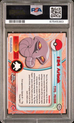 Topps Chrome Arbok Animation Edition #24 2000 Pokemon TV Series PSA 10 24 Mint - Image 2