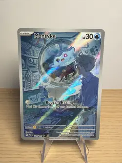 Pokemon TCG The Pokemon Company Mantyke 189/182 Paradox Rift IR Holo EN 2023 - Image 1