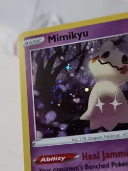 Pokemon TCG Mimikyu Cosmos Holo Rare W/ SWIRL 081/189 Darkness Ablaze LP - Image 3