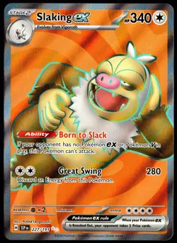 Pokemon TCG Slaking ex 227/191 2024 Surging Sparks Ultra Rare Card - LP - Image 1