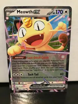 Meowth EX Double Rare 62/88 Pokemon Perfect Order Holo - Image 1