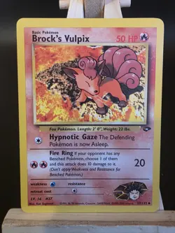 Pokemon TCG Brock’s Vulpix Gym Challenge 37/132 Regular LP - Image 1