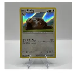 Pokemon TCG Slaking 18/18 Detective Pikachu Rare Holo Stage - Image 1