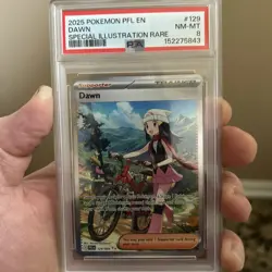 Pokemon English Dawn 129/094 ME02 Phantasmal Flames SIR Holo TAG PSA 9 - Image 1