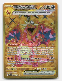 Charizard ex 228/197 Hyper Rare Obsidian Flames Pokemon Holo Near Mint - Image 1