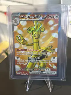 Pokemon TCG Gholdengo ex - 231/182 Paradox Rift Full Art Ultra Rare - NM/MINT - Image 1