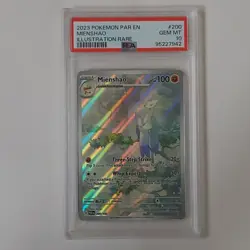Pokemon TCG Mienshao Paradox Rift Holo Card 200/182 Illustration Rare PSA 10 - Image 1