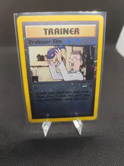 Professor Elm Holo Trainer – NM Vintage Pokemon TCG – Black Star Promo 3 - Image 3