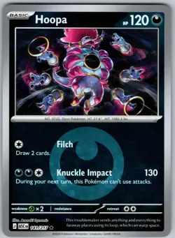 Hoopa (Energy Symbol Pattern) 141/217 Ascended Heroes Pokemon Reverse Holo NM - Image 1