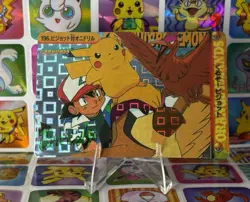Pokemon Pikachu Holo Prism Vintage Pocket Monsters Vending Sticker 1998 Bandai - Image 4
