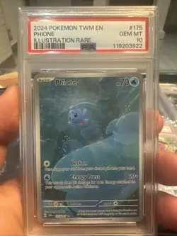 Pokemon Twilight Masquerade Phione 175/167 Illustration Rare PSA 10 - Image 1