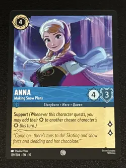 Disney Lorcana Whispers in the Well Anna-Making Snow Plans 139/204 NM - Image 1