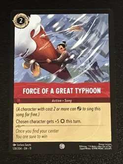 Disney Lorcana Winterspell Force of a Great Typhoon 128/204 NM - Image 1