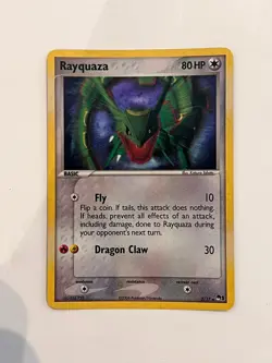 Rayquaza Holo 3/17 POP Series 1 Pokemon Card 2006 – Lightly Played - Image 1