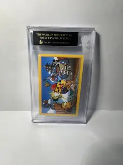 Pokemon Mario Pikachu Deck 2016 Playing Card 7 Of Diamonds BGS 10 Black Label - Image 2