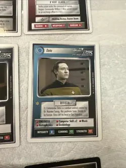 Star Trek CCG 76-Card Rare Card Lot Lightly-Played - Image 3