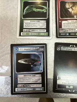 Star Trek CCG 76-Card Rare Card Lot Lightly-Played - Image 4
