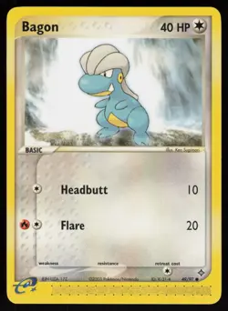E-Reader Bagon 49/97 Dragon Pokemon TCG Card - Image 1
