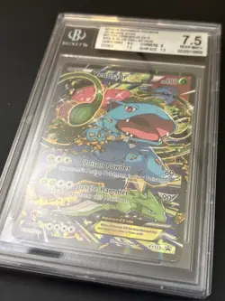 2016 Pokemon Venusaur Ex XY123 Black Star Promo Card Beckett BGS 7.5 - Image 2