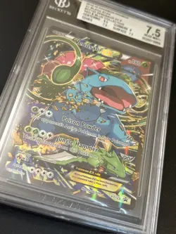 2016 Pokemon Venusaur Ex XY123 Black Star Promo Card Beckett BGS 7.5 - Image 3