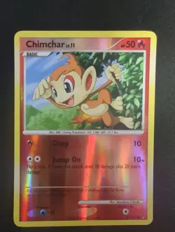 Pokemon TCG Chimchar Platinum 97/147 Common Reverse Holo Card Vlp - Image 1