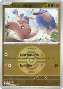 Hitmontop (Dusk Ball) 102/217 Ascended Heroes Pokemon Card Reverse Holo NM - Image 1