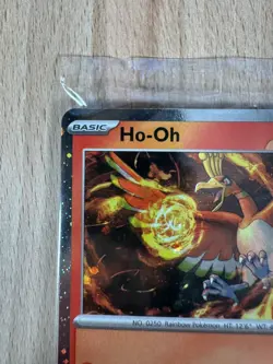 Pokemon Ho-Oh Promo Card GameStop Flames of Revival Bright Wing 130 HP - Image 3