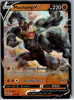 Machamp V 072/189 SWSH10: Astral Radiance - Pokemon Card - NM - Image 1