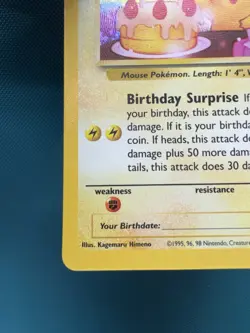Pokemon Card- Celebrations PROMO Birthday Pikachu #25 2831 - Image 4