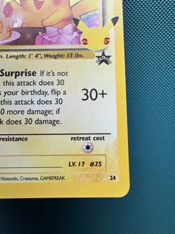 Pokemon Card- Celebrations PROMO Birthday Pikachu #25 2831 - Image 5
