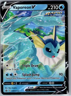 Vaporeon V - SWSH150 SWSH: Sword & Shield Promo Cards - Pokemon Card - NM - Image 1