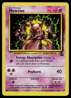 Pokemon Card - Mewtwo Wizards Black Star Promos 14 Promo - Image 1