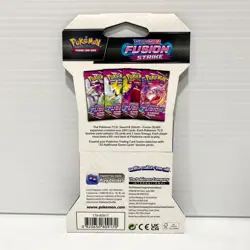 1x Sealed Pokemon Card Fusion Strike Sleeved Booster Pack - Gengar Artwork - Image 2