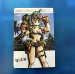 PREORDER Bulma No.11 Japanese Dragon Ball Vintage Gummy Card 2003 Bandai - Image 1