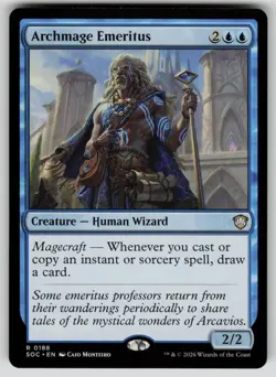 Archmage Emeritus Rare Commander: Secrets of Strixhaven 188 MTG Near Mint 2026 - Image 1